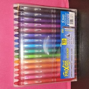 15 Pilot Ball Frixion Clicker Pens